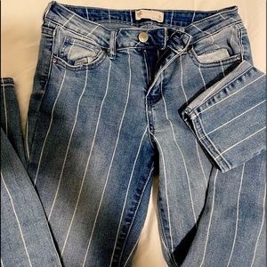 Girls striped RSQ jeans size 16 from tillys